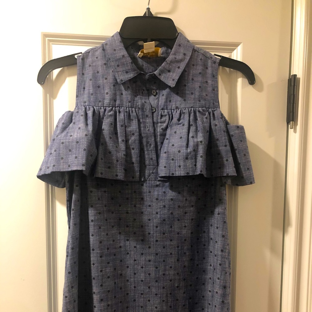 Kate Spade girls size 10 cold shoulder dress